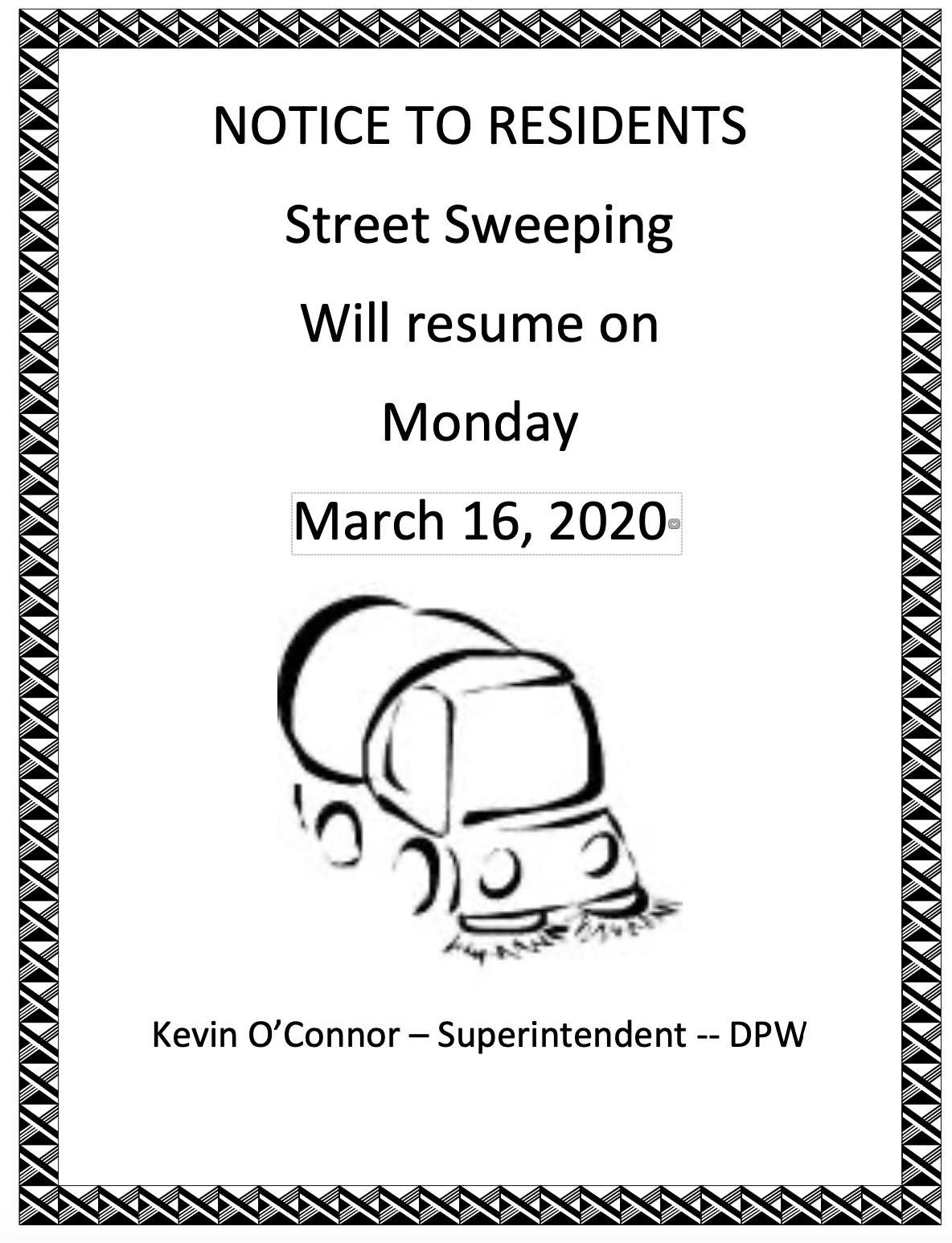 Street Sweeper - click for pDF