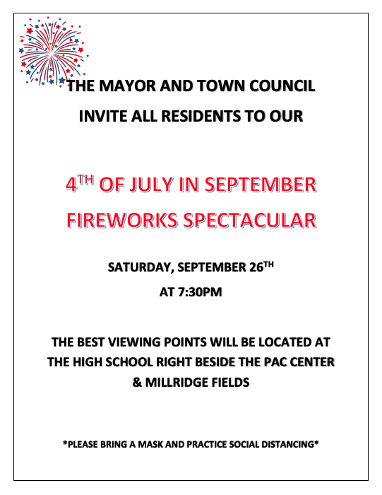 4th of July in September Fireworks
