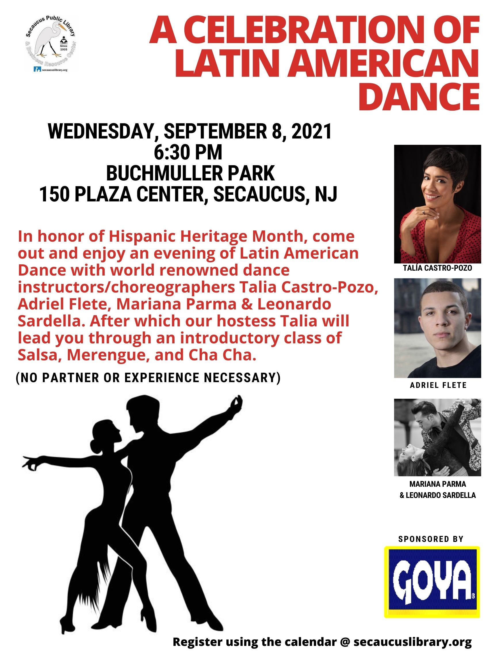 Latin American Dance Celebration Flyer