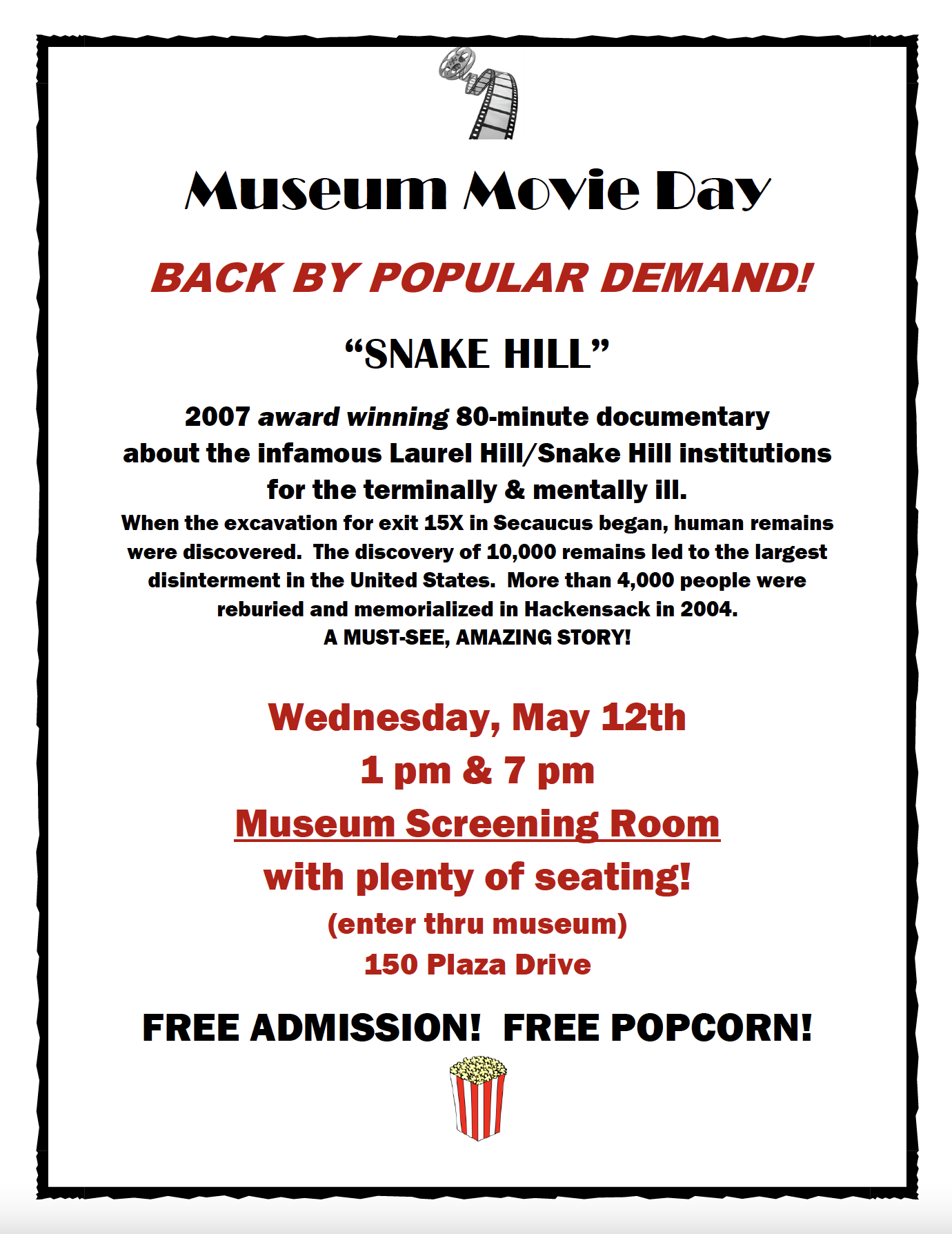 Museum Movie Day Flyer