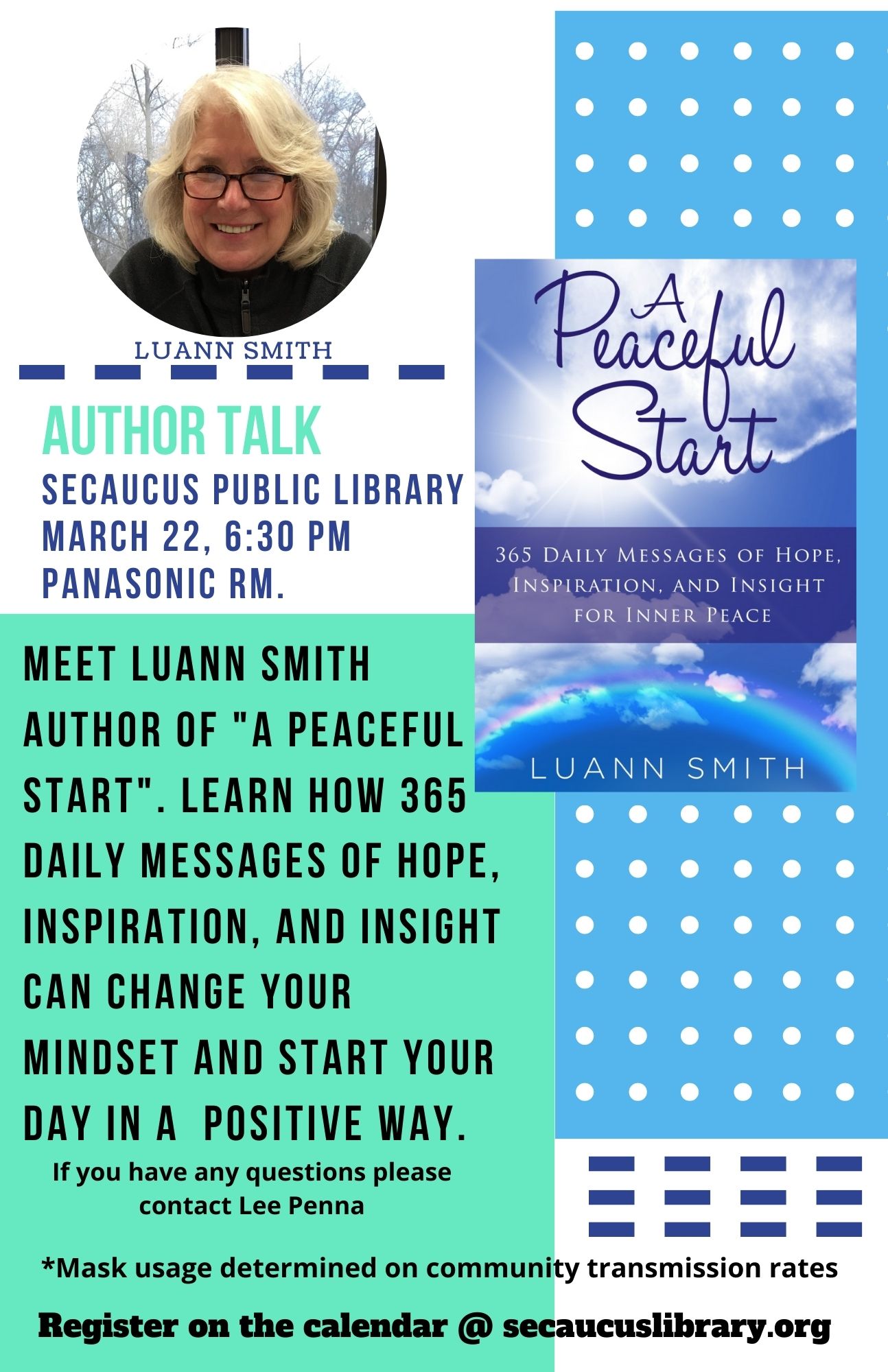 luann smith author talk flyer