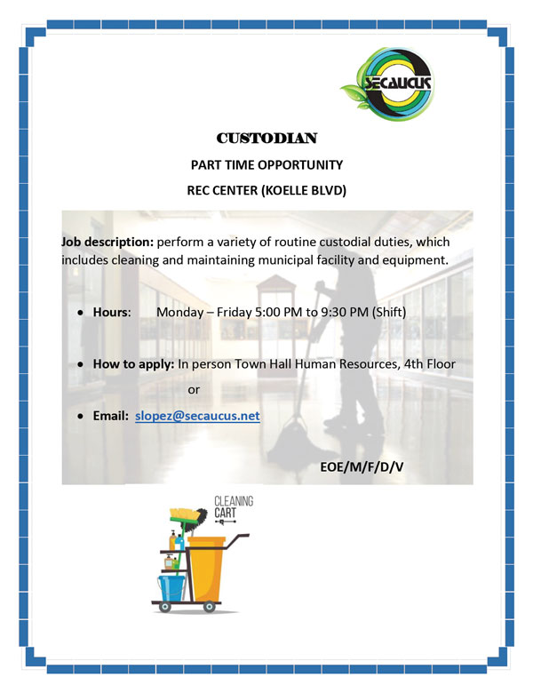 Part-Time Custodian Opportunity Available