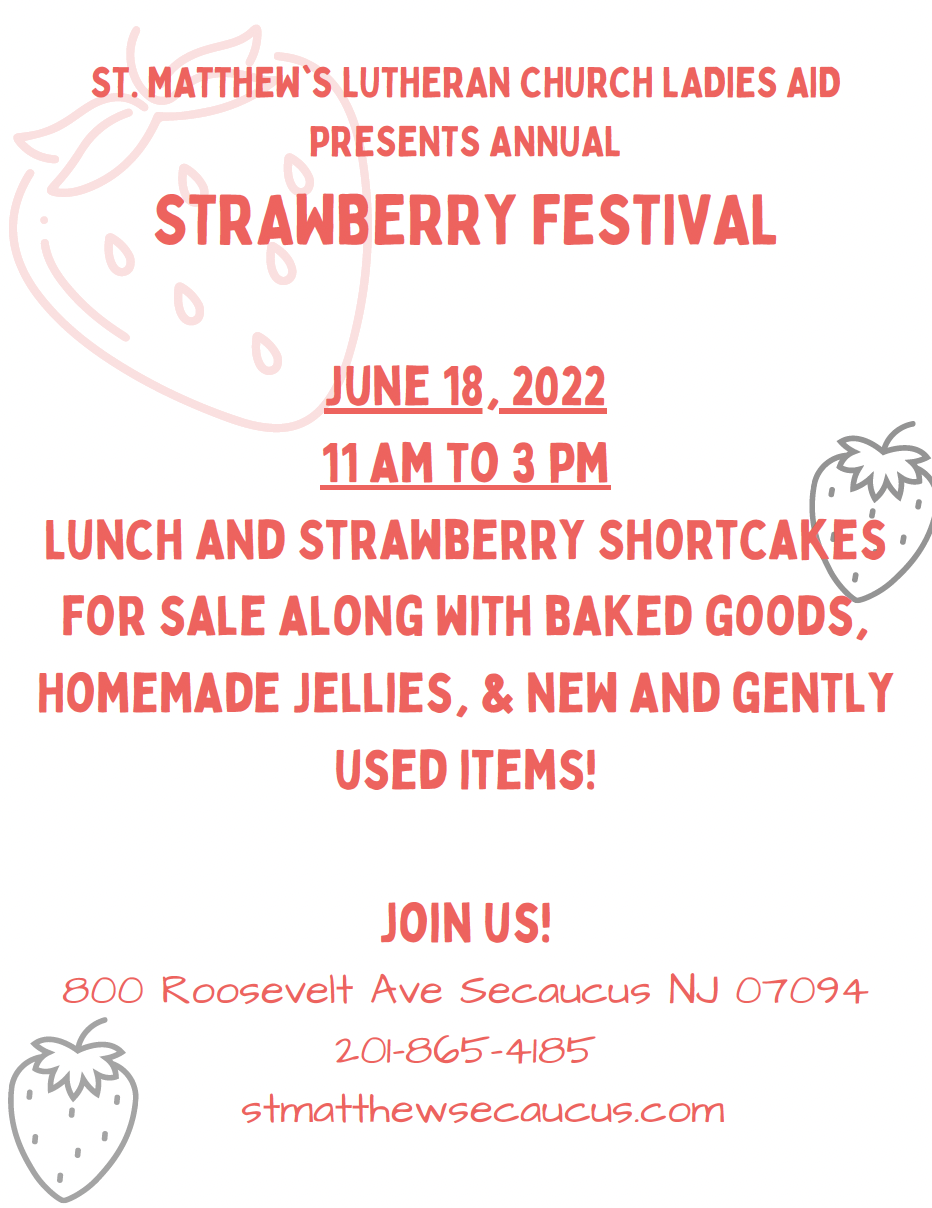 strawberry festival flyer