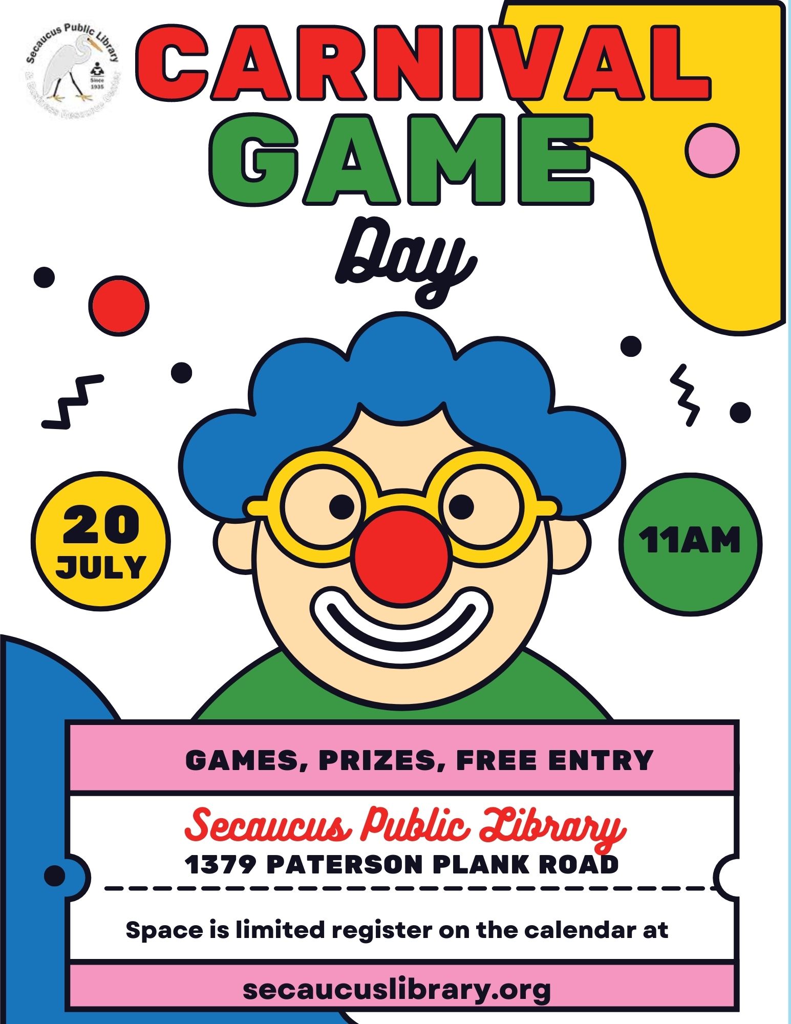 carnival game day flyer