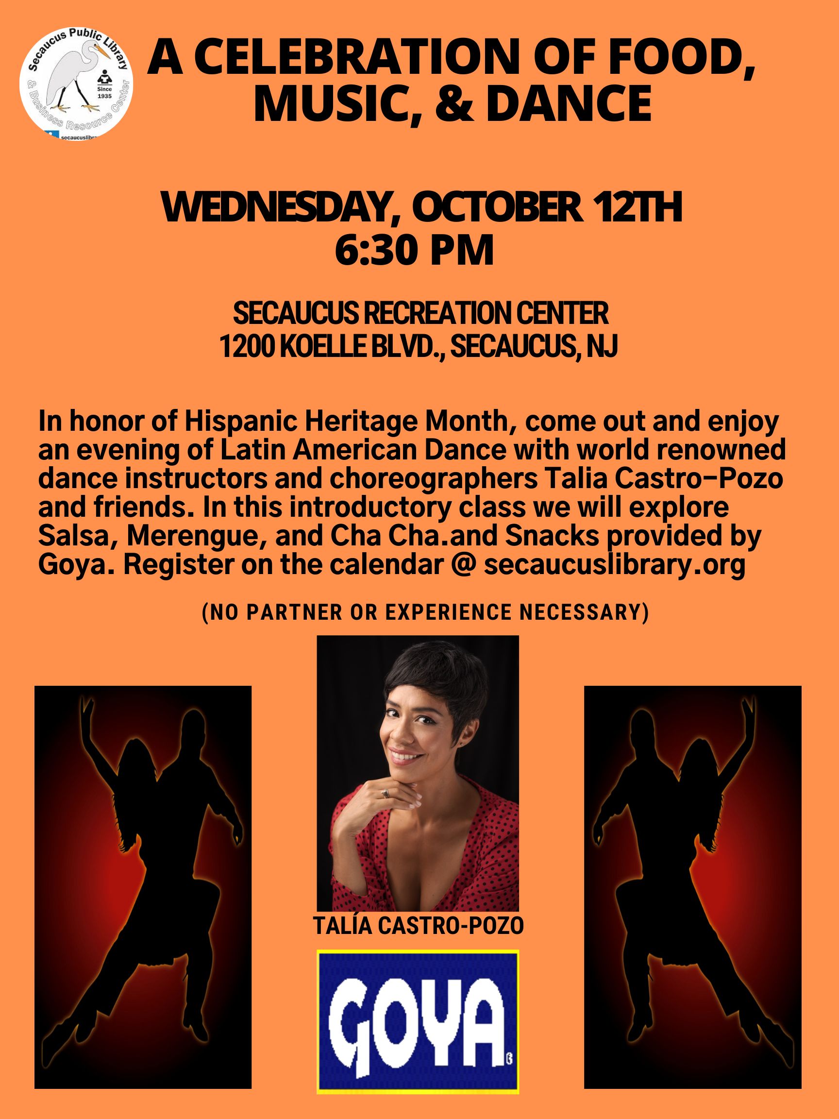 hispanic heritage month celebration flyer