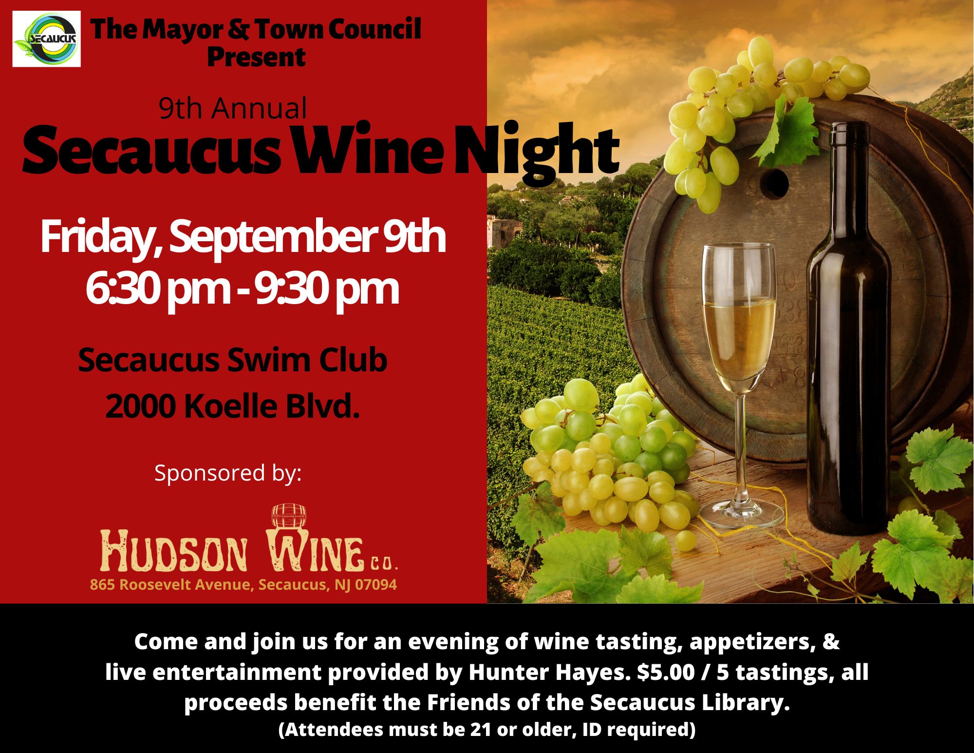 wine night flyer