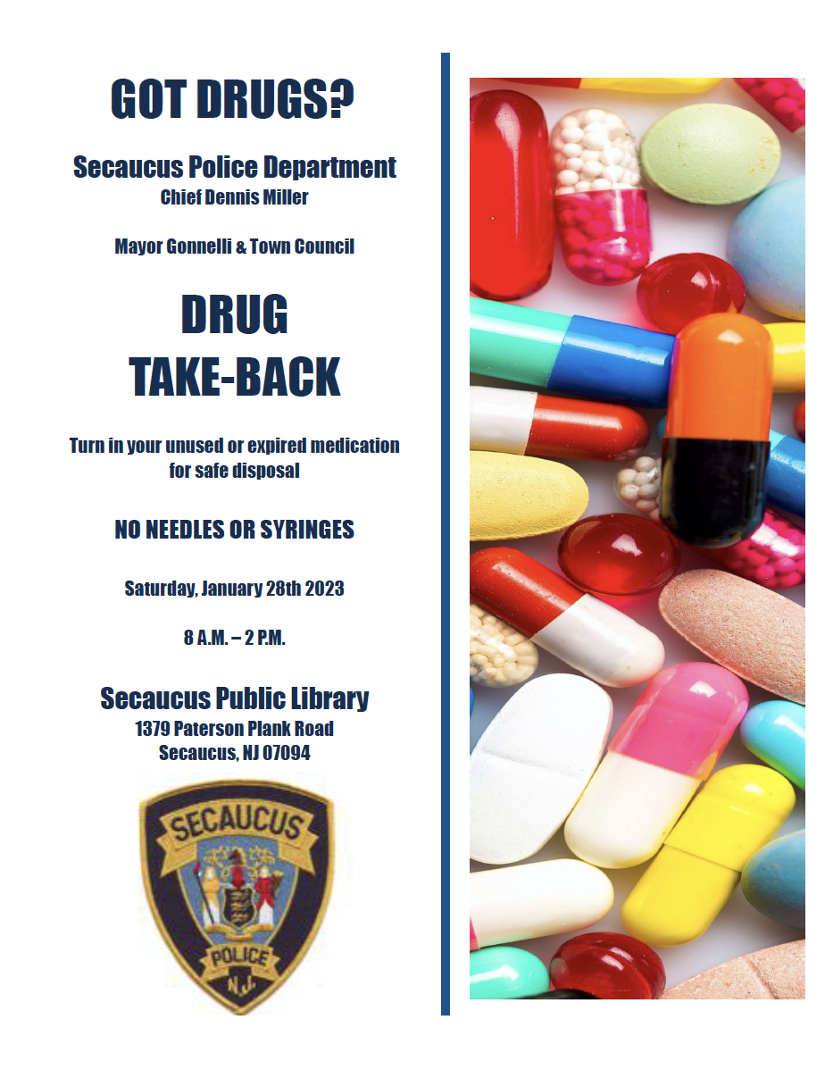 drug take back event flyer