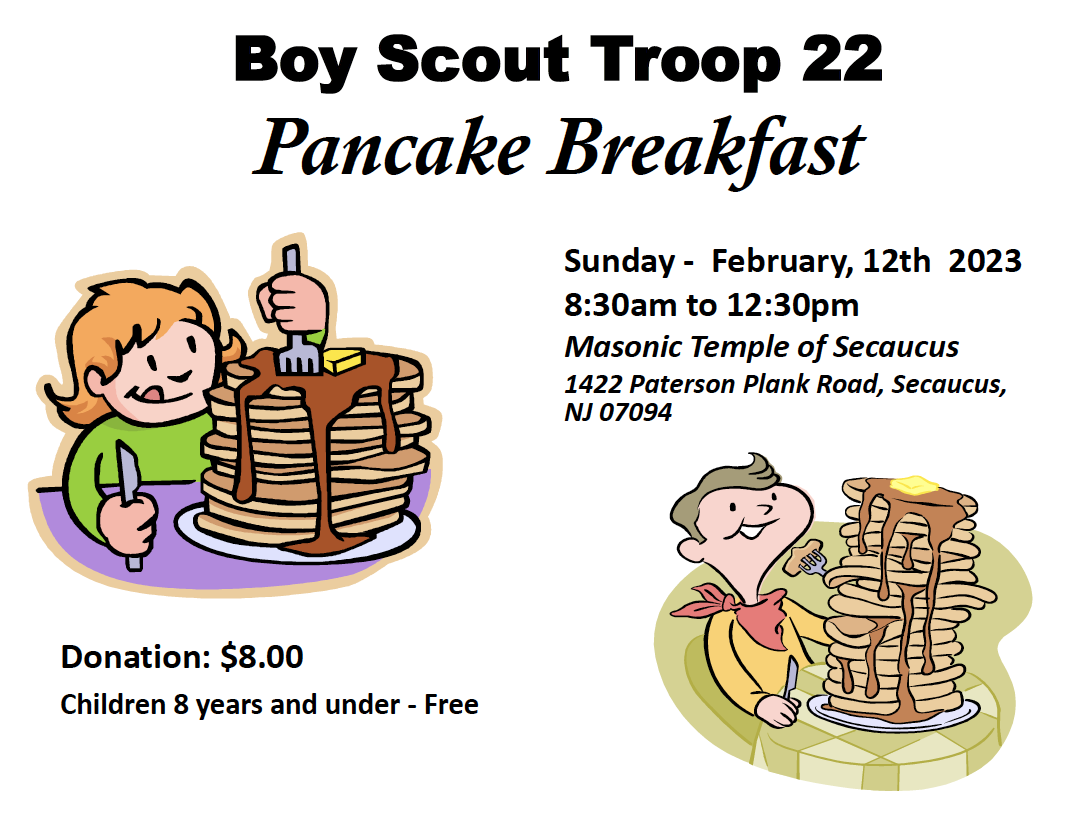 boy scout pancake breakfast flyer