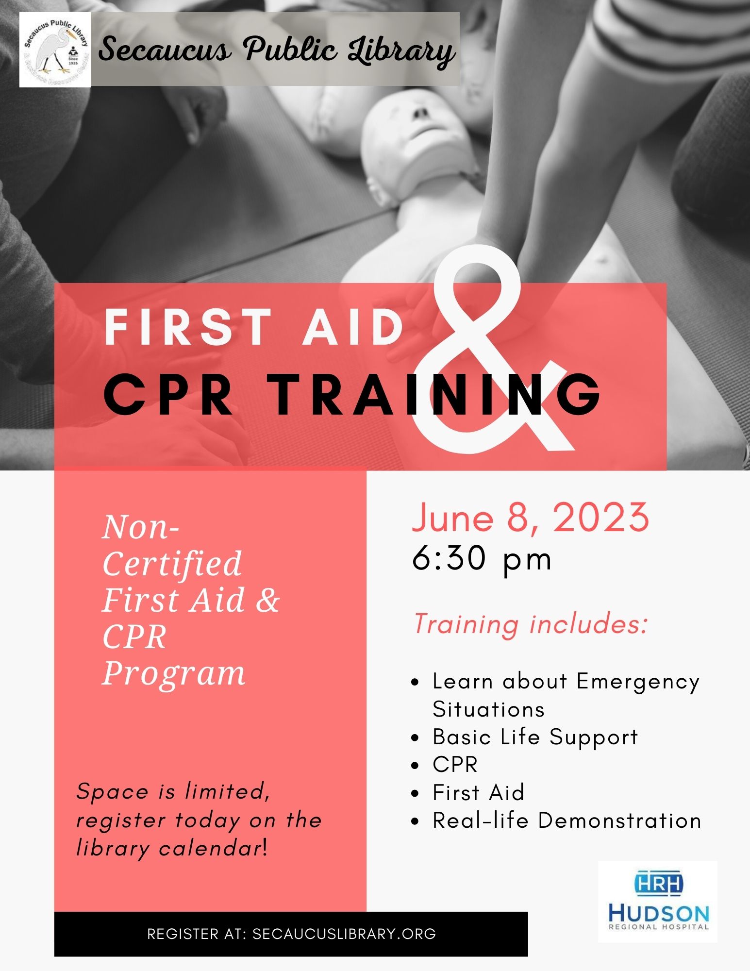 First Aid CPR Training Flyer