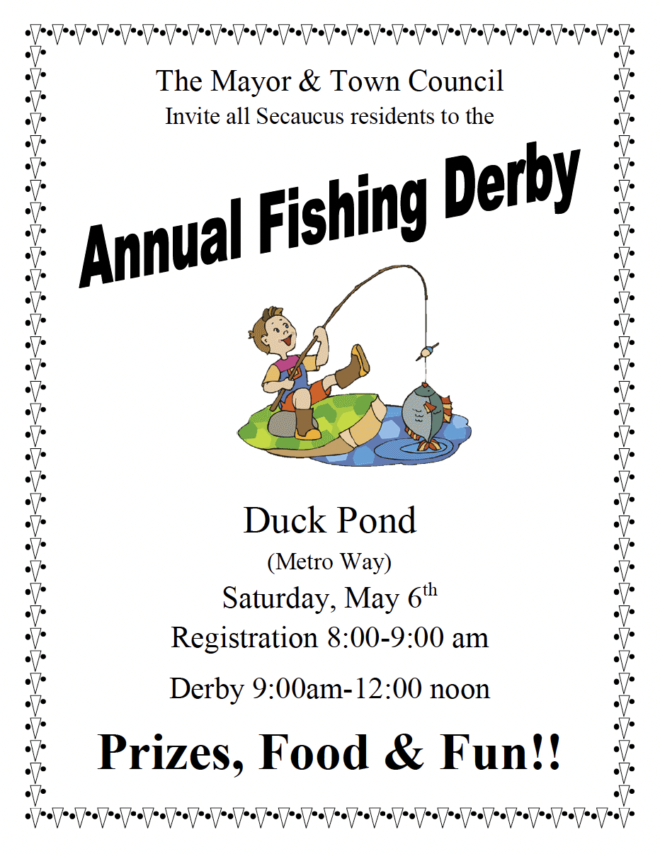 annual fishing derby flyer