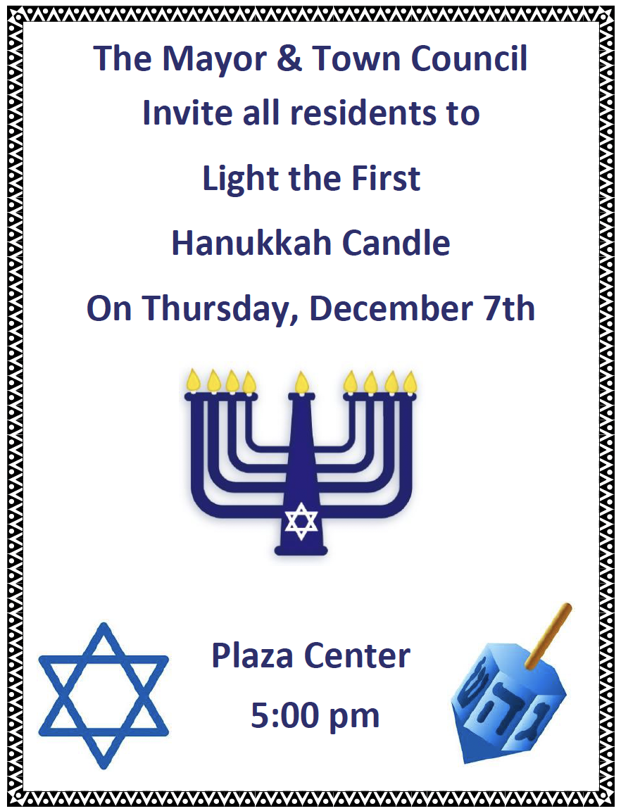 hanukkah lighting flyer