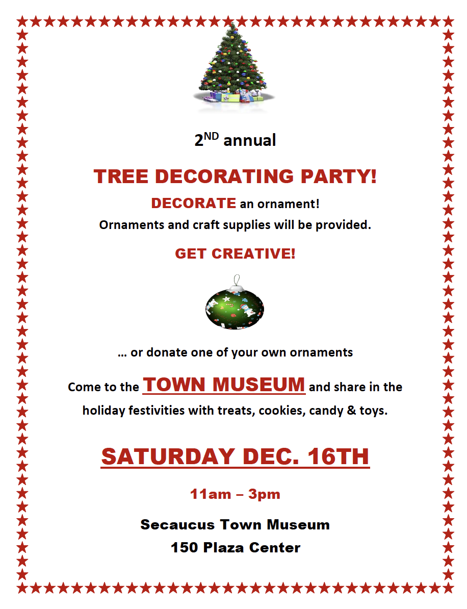 Tree Decorating Party