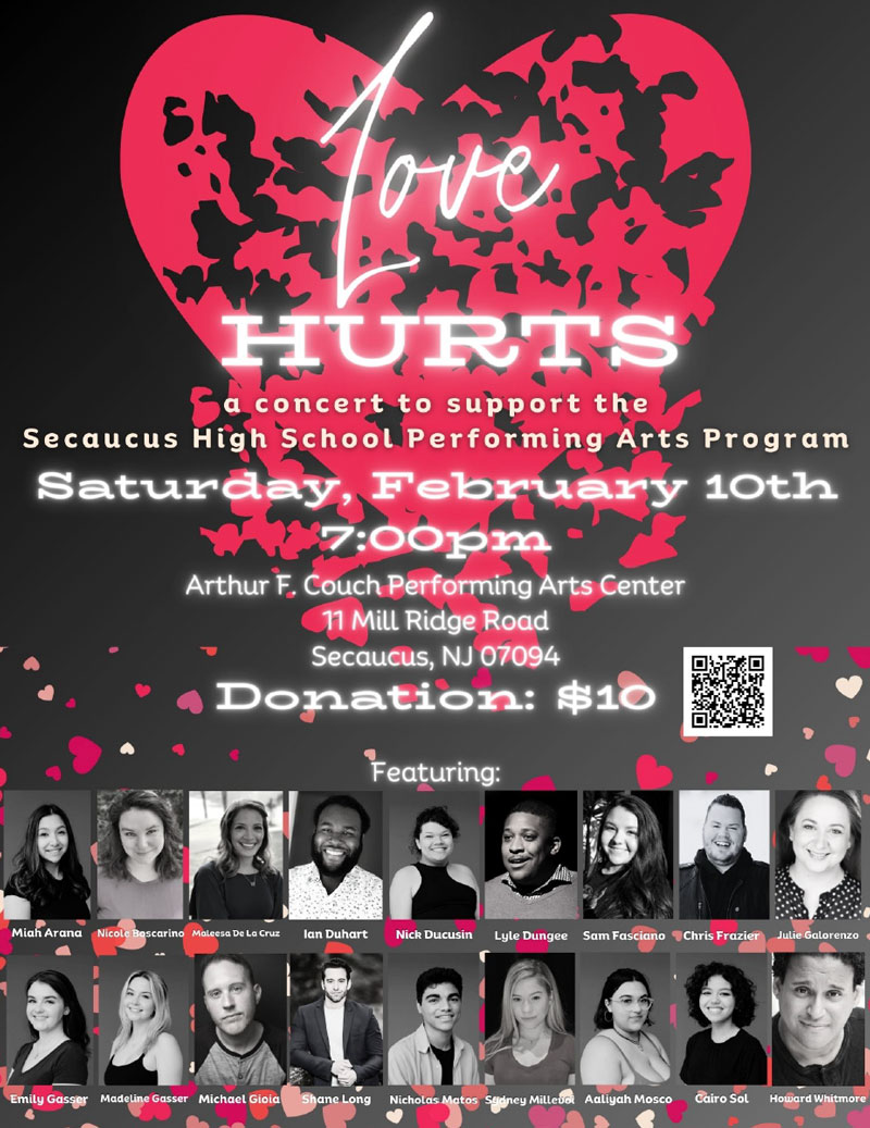 love hurts concert flyer