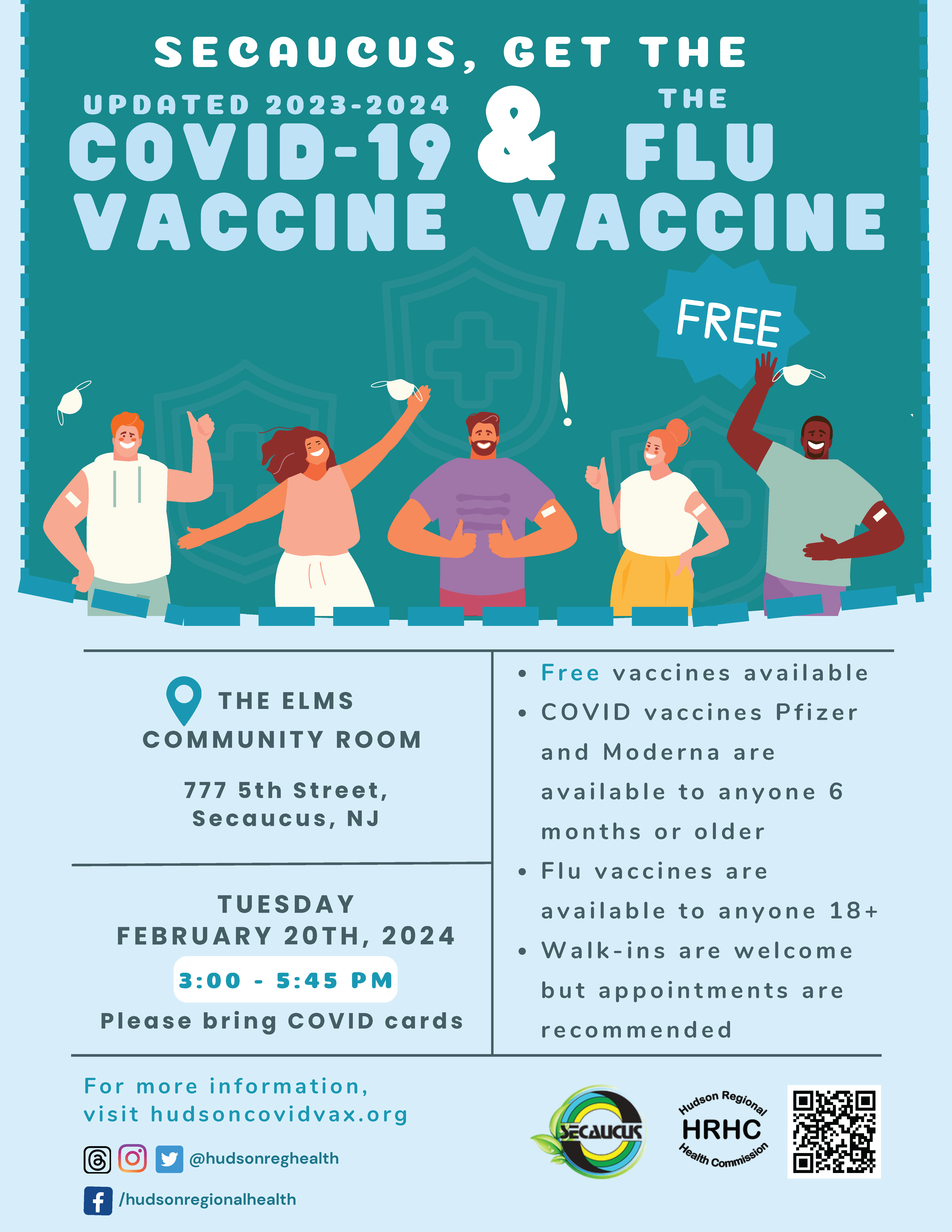 Covid and Flu Vaccine Clinic Flyer