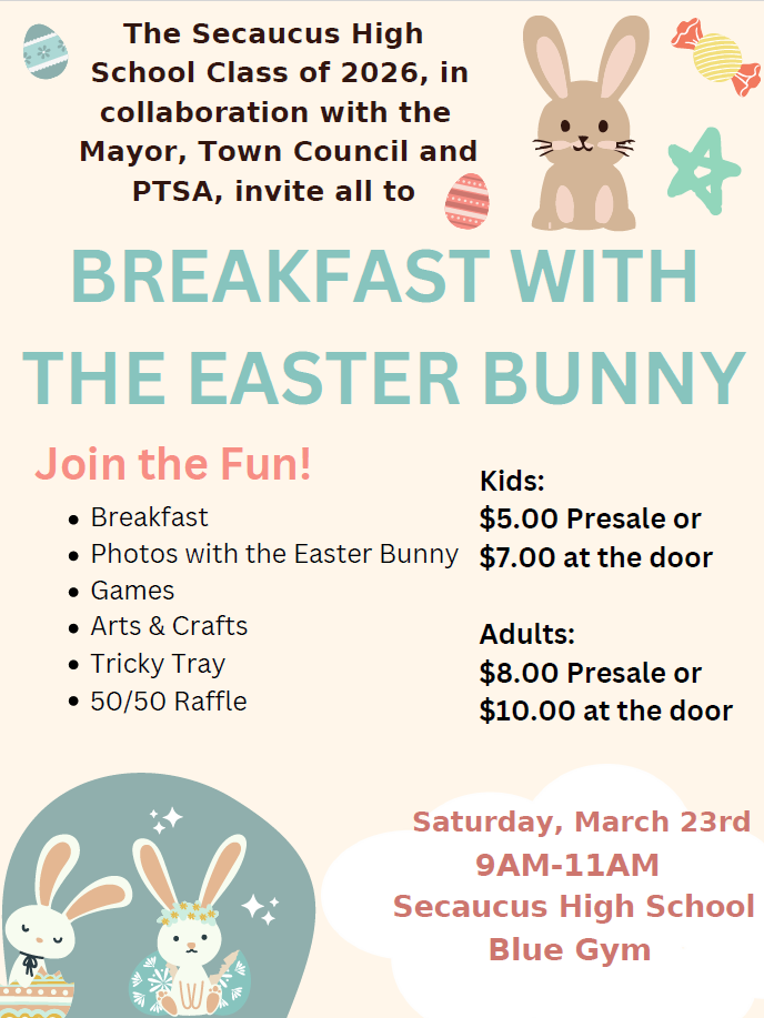 Breakfast with the Easter Bunny flyer