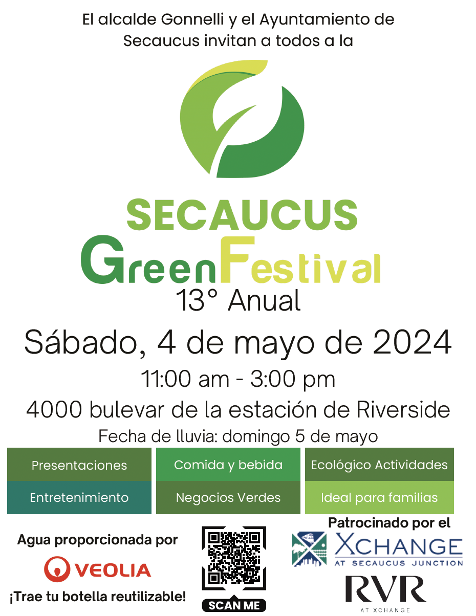 green festival flyer spanish