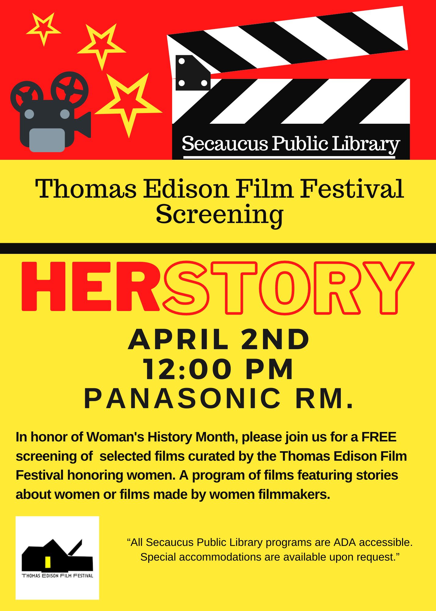 herstory film screening flyer
